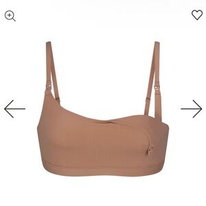 NWT SKIMS FITS EVERYBODY MATERNITY NURSING SCOOP BRALETTE in Sienna - Size L